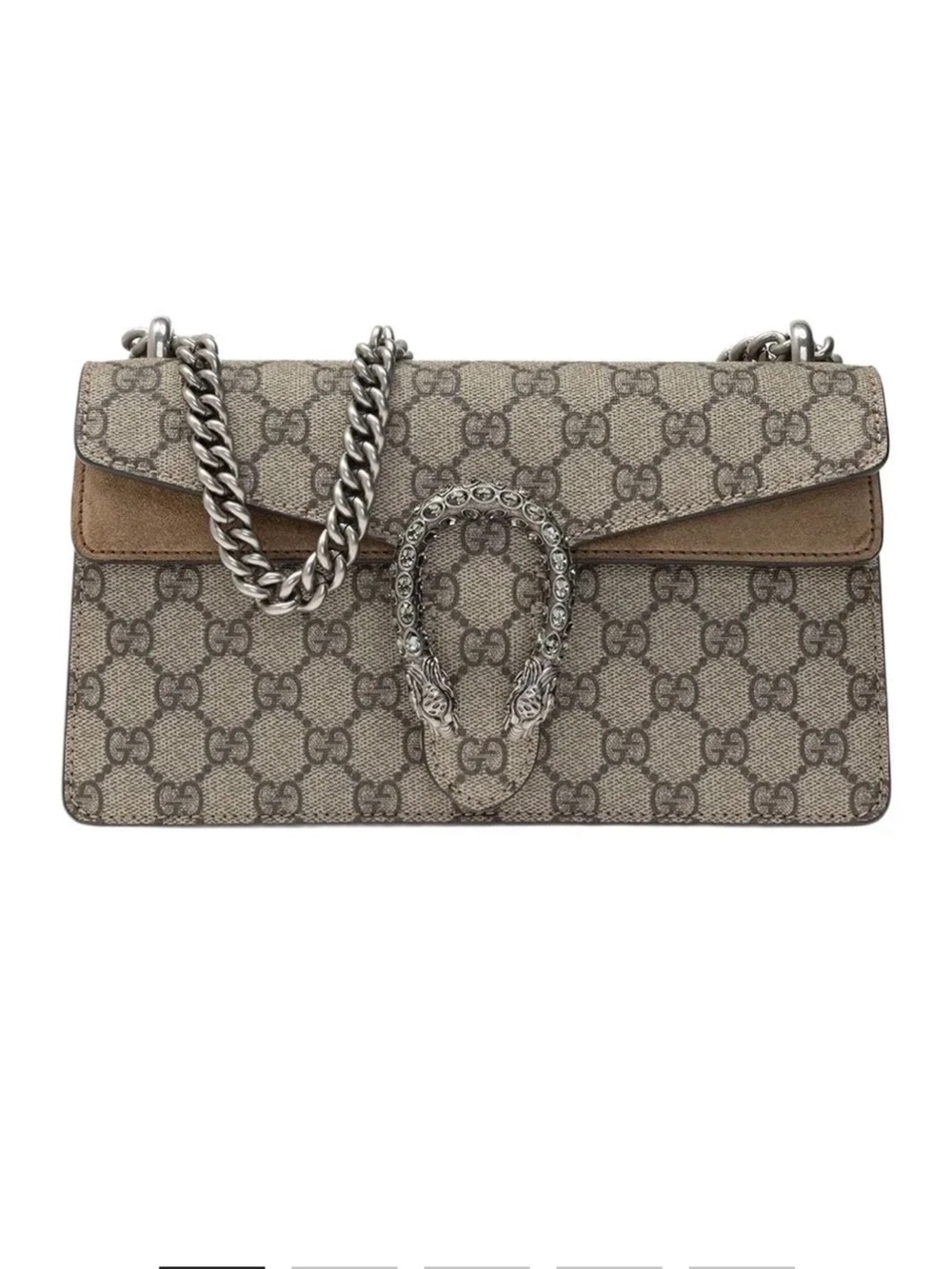 Gucci Beige/Brown GG Supreme Dionysus Shoulder Bag